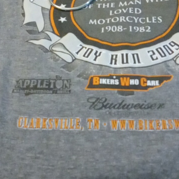 Bikers Who Care Memorial T-shirt  Clarkville, TN Ride to Remember - Picture 7 of 9